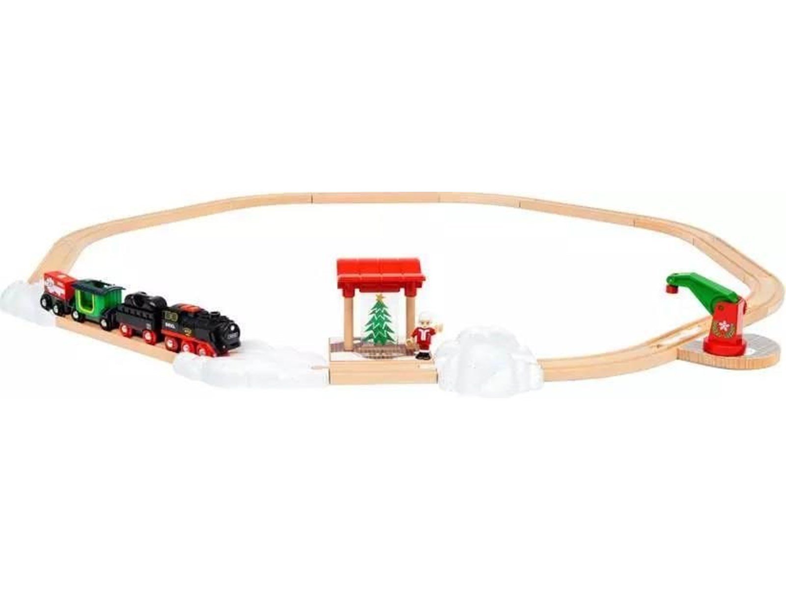 Brio 36014 Christmas Steaming Train Set Brio 36014 Christmas Steaming Train Set